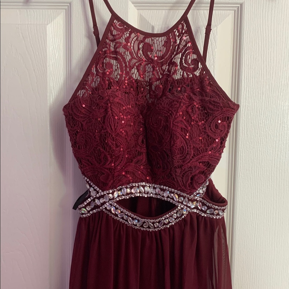 Macy’s Burgundy Formal Dress